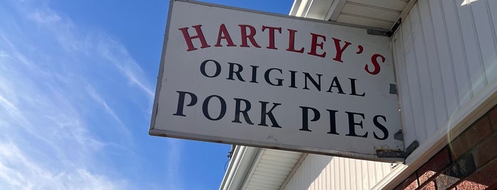 Hartley's Original Pork Pies is one of Official Roadfood Stops.