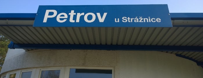 Železniční zastávka Petrov u Strážnice is one of Železniční stanice ČR: P (9/14).