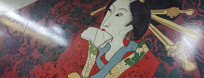 片岡球子『江戸の浮世絵師たち』 is one of 都営大江戸線パブリックアート.
