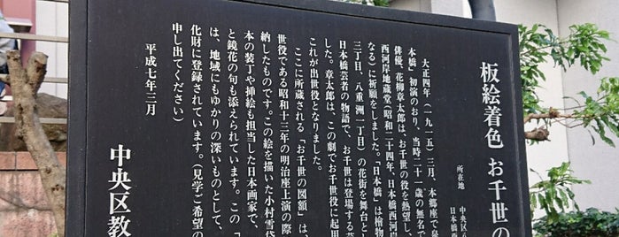 日本橋西河岸地蔵寺 is one of 史跡.