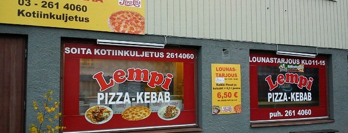 Lempi Pizza & Kebab is one of Fast Food.