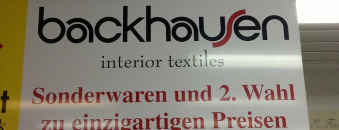 Backhausen Outlet is one of Mach's einfach Liste.