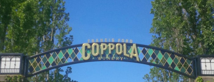 Francis Ford Coppola Winery is one of EV Charging Along GREEN Wine Road.