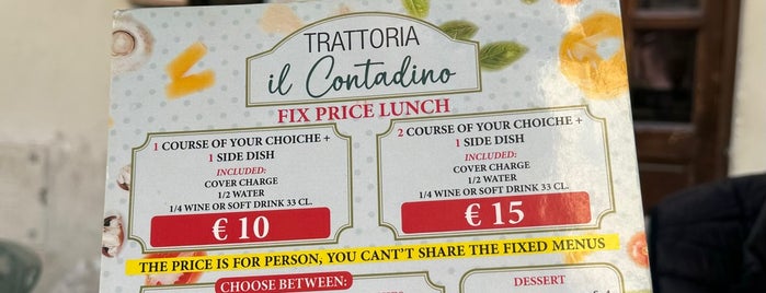 Trattoria Il Contadino is one of Florence.