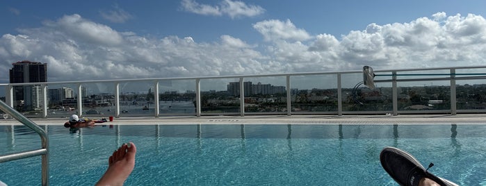 Escape Rooftop Pool & Bar is one of The 15 Best Places with a Swimming Pool in Fort Lauderdale.