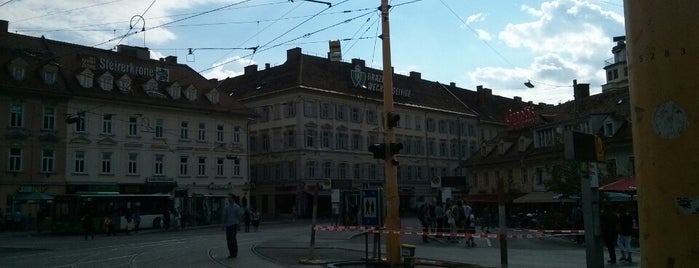 Jakominiplatz is one of Graz.