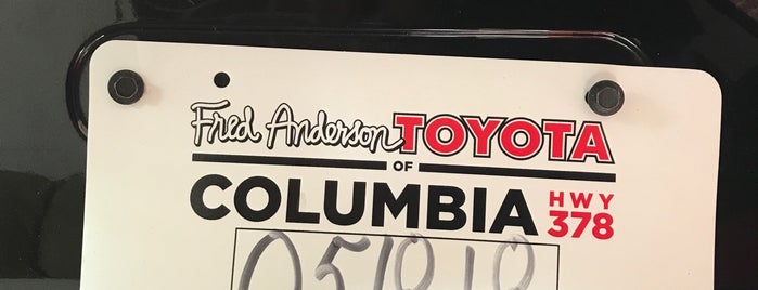 Fred Anderson Toyota of Columbia is one of Lugares favoritos de Mike.