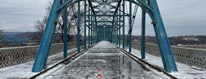 Ruth S. and A.William Holmberg Pedestrian Bridge is one of Apt Life in Chatt.