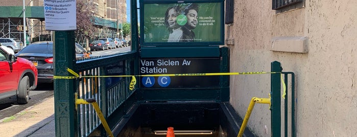 MTA Subway - Van Siclen Ave (A/C) is one of NYC Subways A/C/E.
