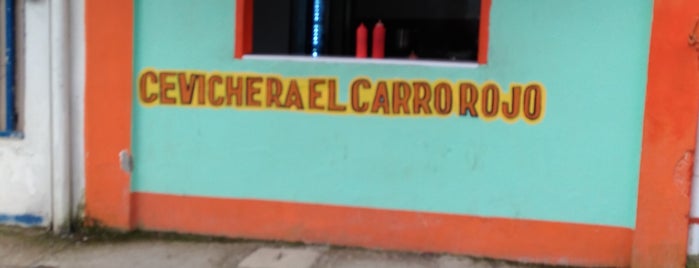 Cevichera Carro Rojo is one of Lugares favoritos de Jonathan.