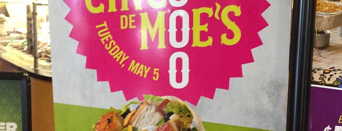 Moe's Southwest Grill is one of Locais curtidos por Adam.