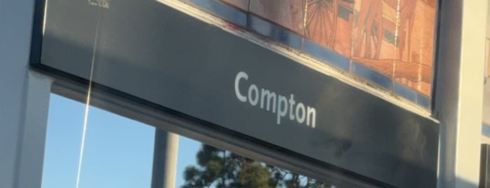 Metro Rail - Compton Station (A) is one of Metro Route.