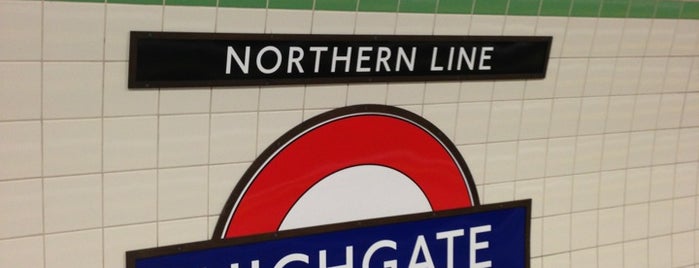 Highgate London Underground Station is one of Railway stations visited.