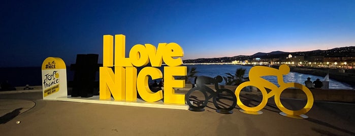 "I Love Nice" Sign is one of 🇮🇹🇫🇷 French italian connection.
