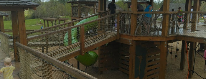 Beanstalk Adventure Playground at Catawba Meadows Park is one of Tempat yang Disimpan Christopher.