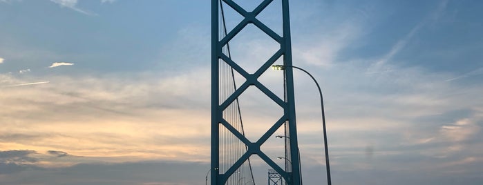 Ambassador Bridge is one of Detroit Riverwalk.