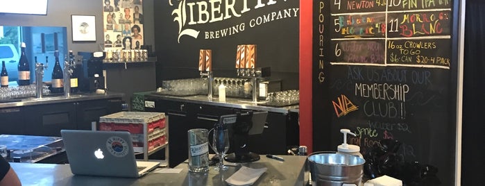 Libertine Brewing is one of Tempat yang Disukai Brooks.