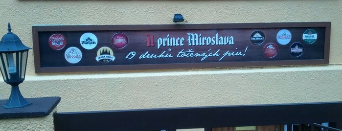 U prince Miroslava is one of Prague beer safari.