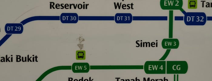 Bedok MRT Station (EW5) is one of le 4sq with Donald :).