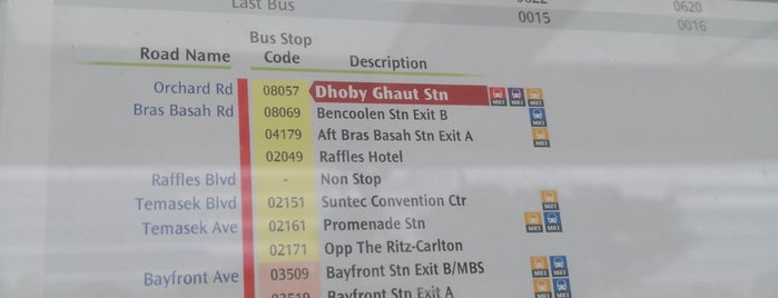 Bus Stop 08057 (Dhoby Ghaut Stn) is one of Sg.