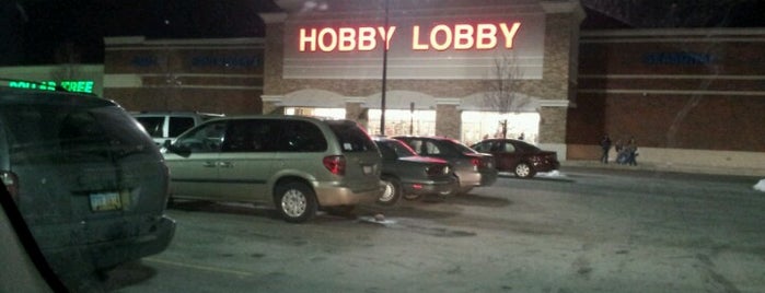 Hobby Lobby is one of shopping.