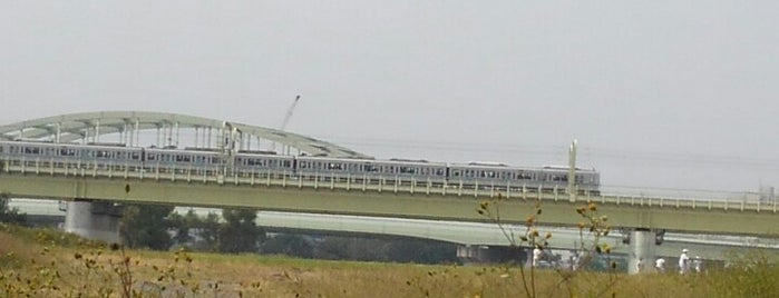 多摩川橋梁 is one of たま　リバー50キロ（Tama River 50km course)<多摩川>.