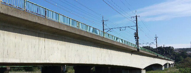 多摩川 武蔵野貨物線鉄橋 is one of たま　リバー50キロ（Tama River 50km course)<多摩川>.