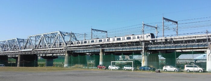 Yokosuka-Line Tamagawa Bridge is one of たま　リバー50キロ（Tama River 50km course)<多摩川>.