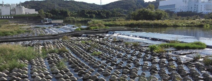 多摩川 漁道 is one of たま　リバー50キロ（Tama River 50km course)<多摩川>.