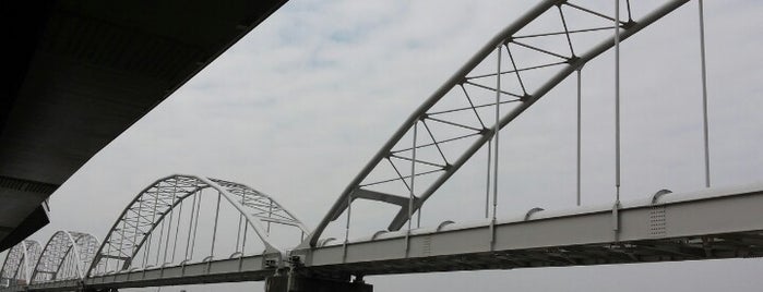 多摩川原水道橋 is one of たま　リバー50キロ（Tama River 50km course)<多摩川>.
