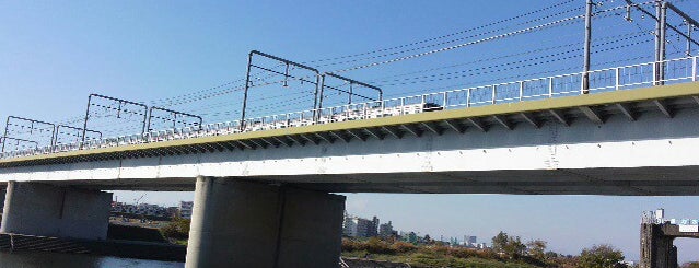 東急東横線・目黒線 多摩川橋梁 is one of たま　リバー50キロ（Tama River 50km course)<多摩川>.