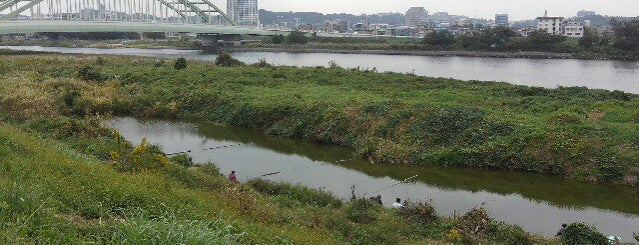 多摩川 溜め池 is one of たま　リバー50キロ（Tama River 50km course)<多摩川>.