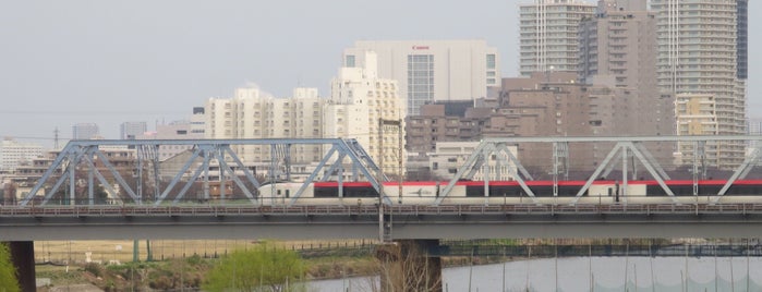 東海道本線(品鶴線) 多摩川橋梁 is one of Station/Port.