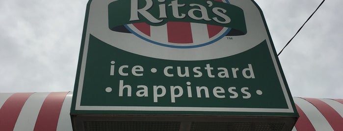 Rita's Italian Ice & Frozen Custard is one of hot spots.