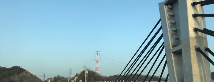 新名神武庫川橋 is one of 土木学会田中賞受賞橋.