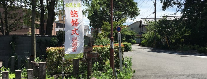 松尾村道路元標 is one of 京都の訪問済史跡その2.