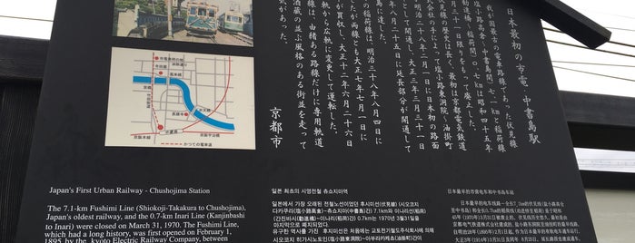 日本最初の市電・中書島駅 is one of 京都の訪問済史跡その2.