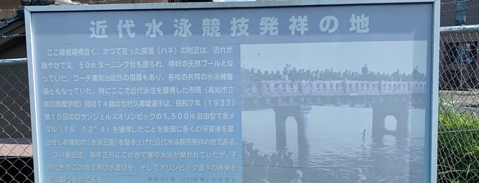 近代水泳競技発祥の地 is one of 高知市の史跡.