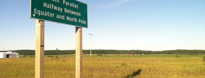 45th Parallel is one of Michigan Oddities.