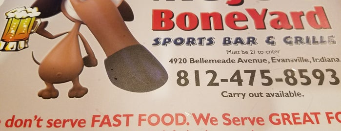 Mojo's Boneyard Sports Bar & Grille is one of Evansville, IN - Restaurants.