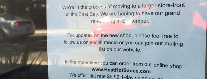 HEAT Hot Sauce Shop is one of Hot Sauce Day.