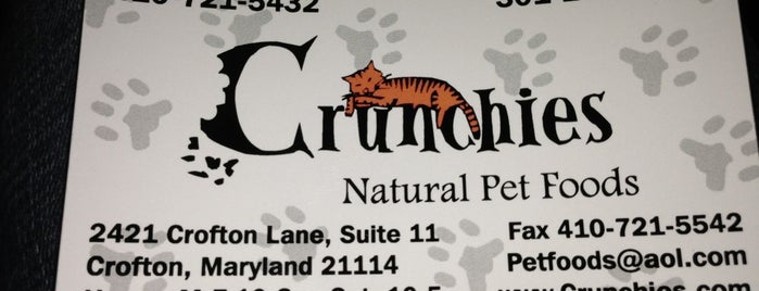 Crunchies Natural Pet Foods is one of Orte, die Sandra gefallen.