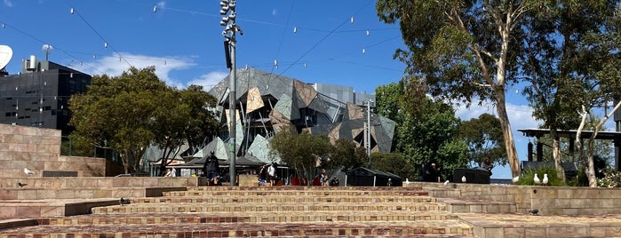 Federation Square is one of Melbourne sights.