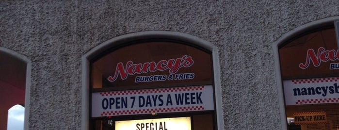 Nancy's Burgers and Fries is one of fav places.
