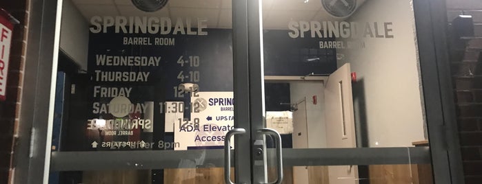 Springdale Barrel Room is one of สถานที่ที่ David ถูกใจ.