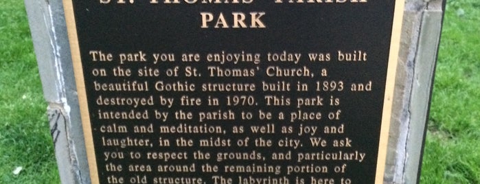 St. Thomas' Parish Park is one of Saved Places.