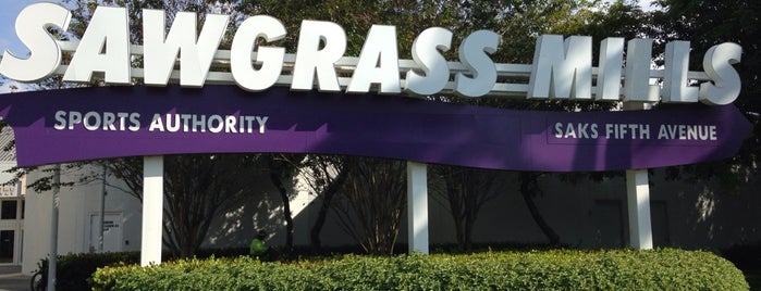 Sawgrass Mills is one of 100% Palm Beach Badge.