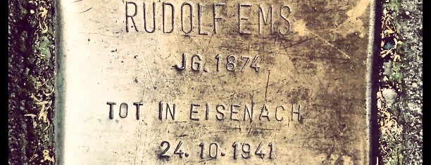 Stolperstein Rudolf Ems is one of Stolpersteine 1933 - 1945.