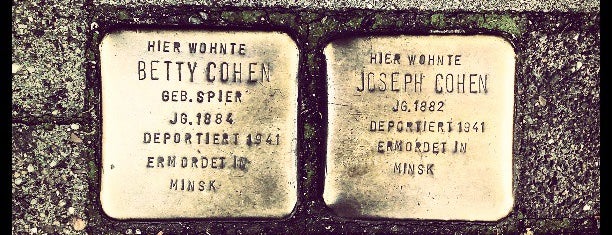 2 Stolpersteine Cohen is one of Stolpersteine 1933 - 1945.