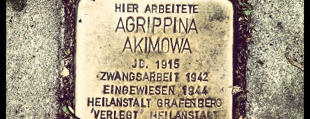 Stolperstein Agrippina Akimowa is one of Stolpersteine 1933 - 1945.